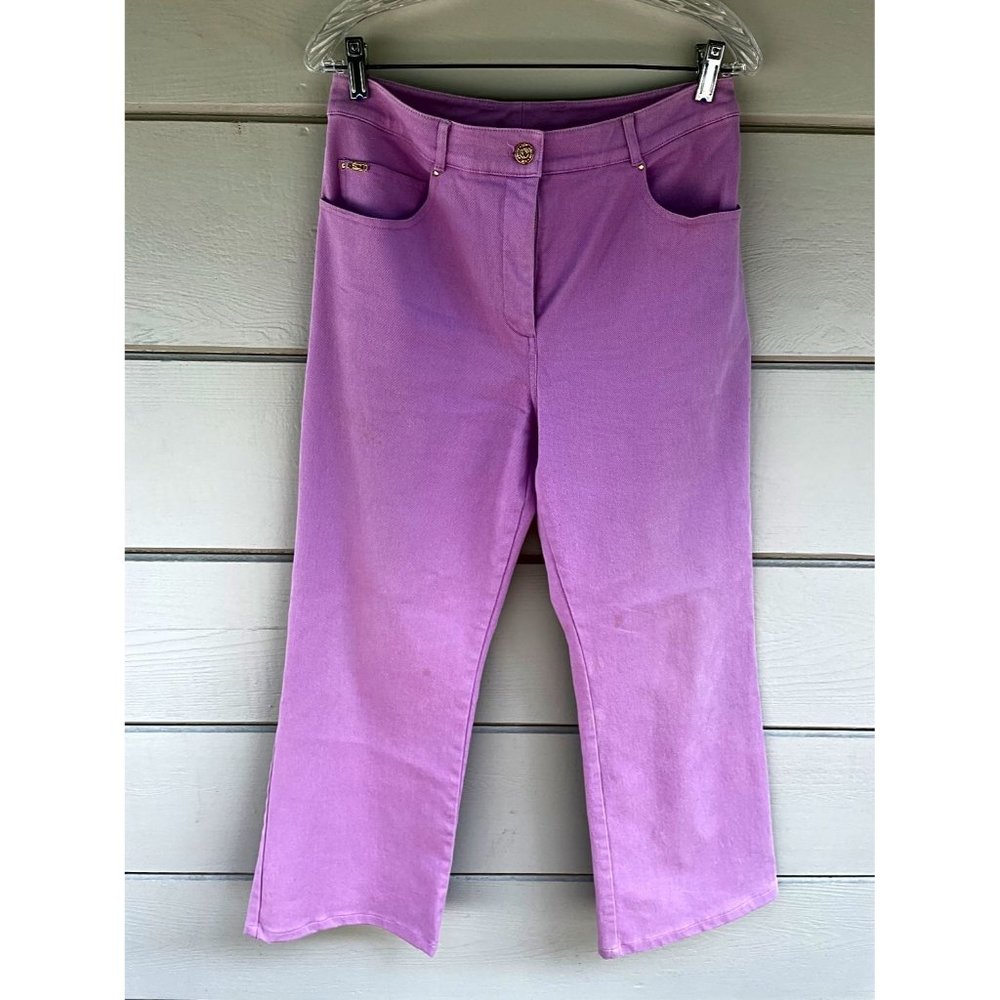 St. John Sport by Marie Gray Wild Lilac Stretch Cotton Jeans, Petite 8